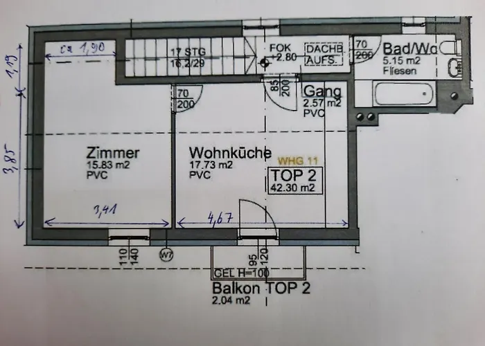 아파트 Beim Schloss Ort Mit Balkon Und Parkplatz *